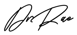 Dr. Rae's signature